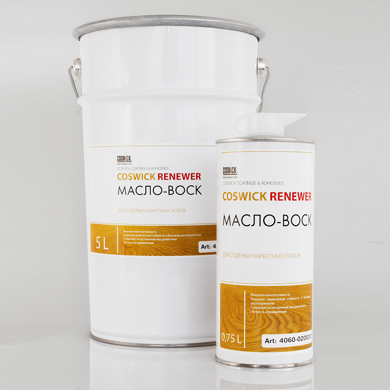 Масло-воск для отделки паркетных полов (0,75л), 4060-020000