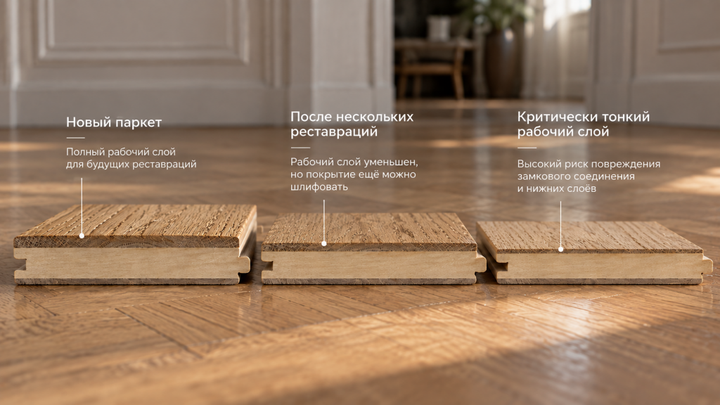 Циклевка или замена паркета